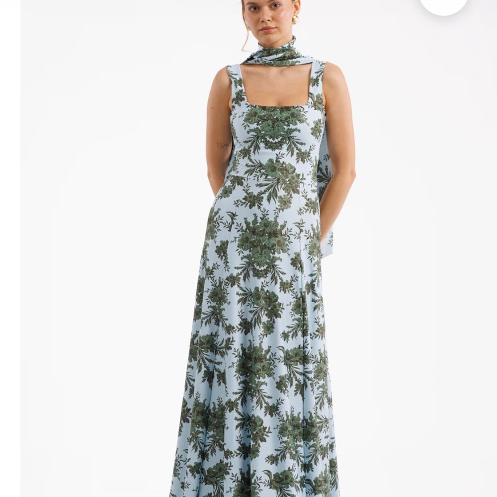 NWT Smith & Quinn Cosette Floral Dress in Light Blue and Green
